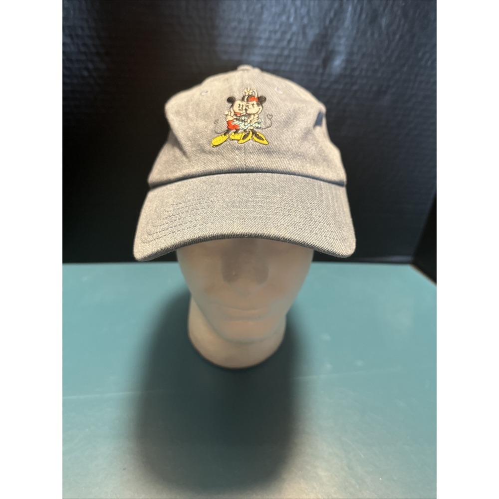 Vintage Mickey & Minnie Mouse Denim Adjustable Hat